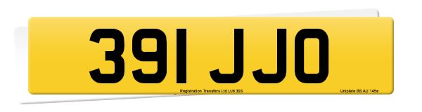 Registration number 391 JJO